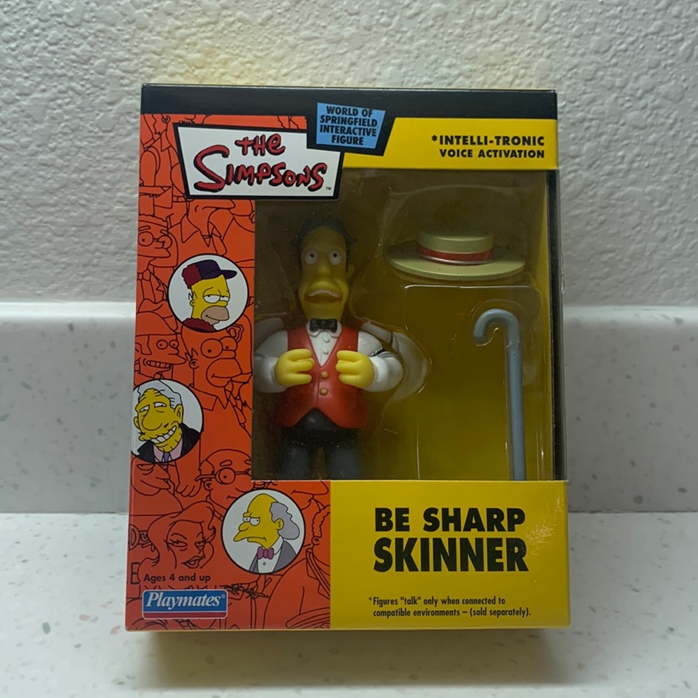 The Simpsons Be Sharp Skinner Interactive Figure